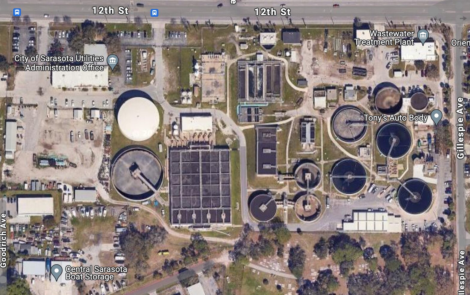City Of Sarasota Spills 18 Million Gallons Of Sewage Into The Bay City Of Sarasota Wastewater Plant 