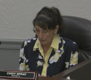 Cindy Spray speaking.
