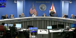The Manatee County Commission in a meeting.