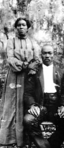 Black-and-white photo of Irene and Lewis Colson.