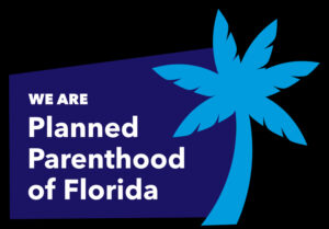 Palm tree graphic with text that reads "We are Planned Parenthood of Florida".