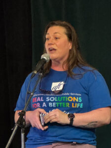 Stephanie Yocum speaking.