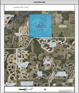 Map highlighting the location of the proposed project.