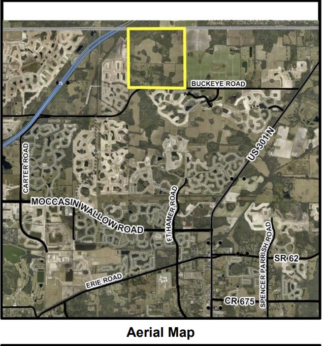 Map highlighting the location of the proposed project.