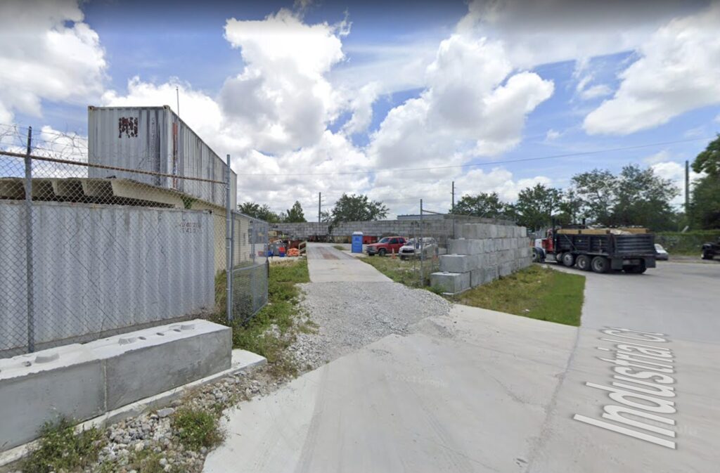 Google Maps Street View screenshot of an area off Industrial Court.