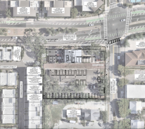 Map showing the proposed location of 1776 Ringling.