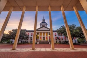 Street view of the Florida Capitol building.