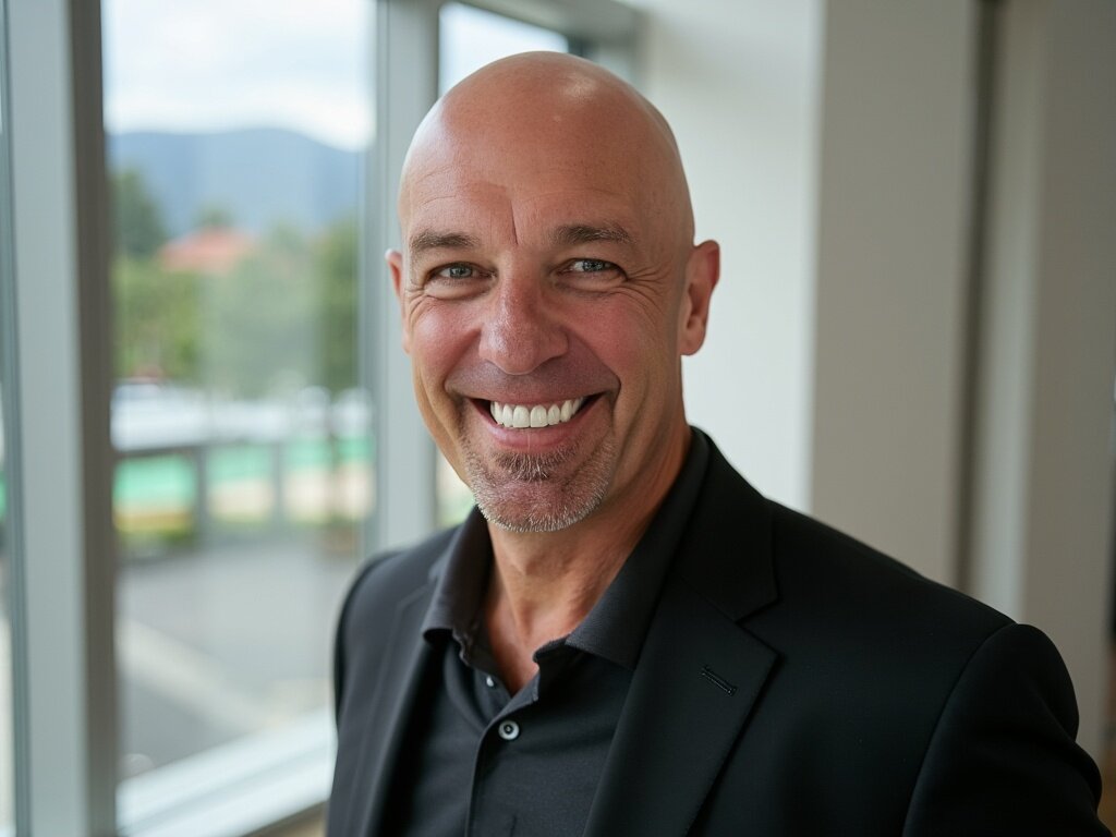 Mitch Maley smiling.