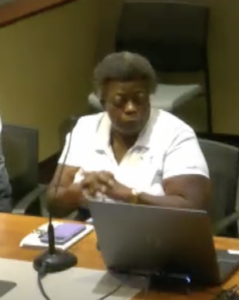 Valerie Buchand speaking.