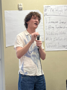 Zander Moricz speaking.