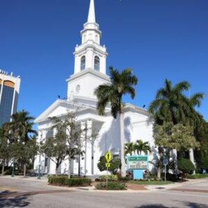 First Sarasota Downrown Baptist Church on Main.