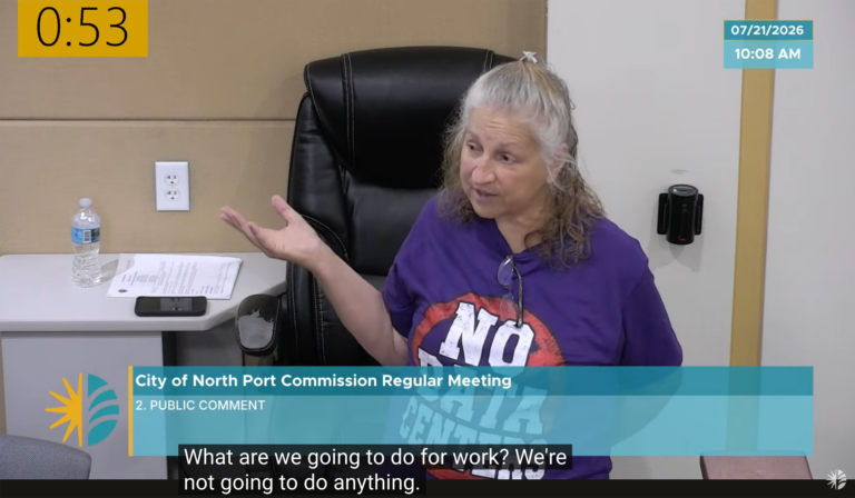 A public commenter at a commission meeting.