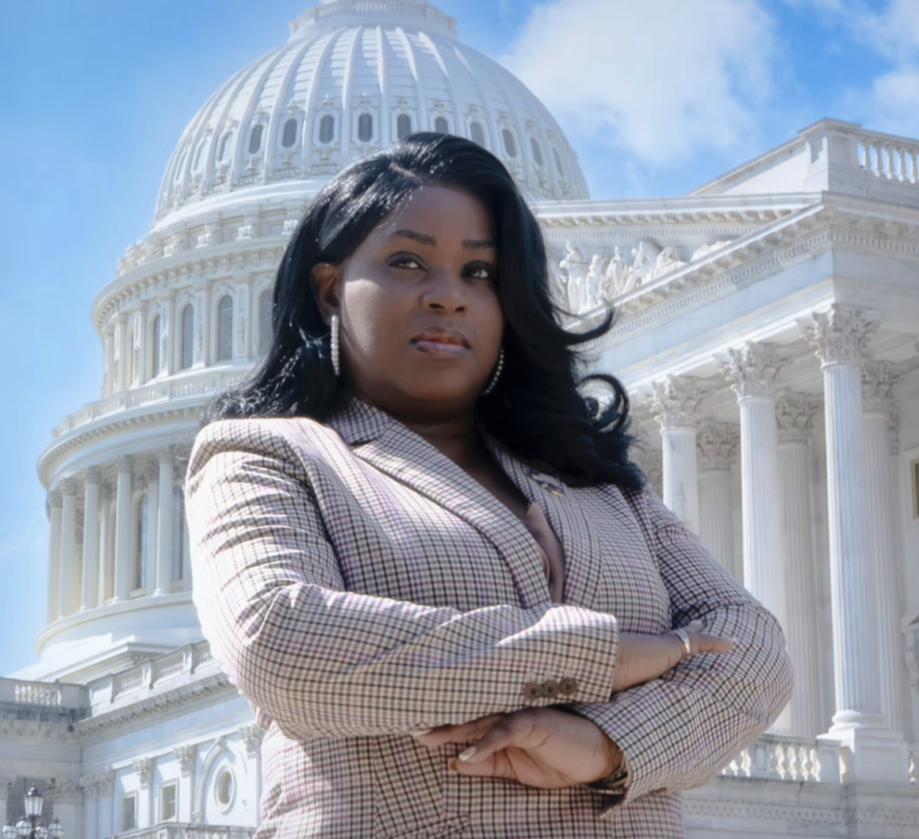 Tamika Lyles in front of the United States Capitol.