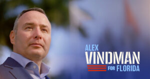 Alex Vindman with text that reads "Alex Vindman for Florida."