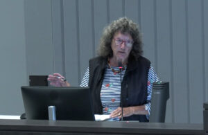 Becky Ayech speaking.