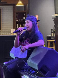 Tihda Vongkoth speaking at Fogartyville.