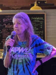 Martha Shunn-King speaking at Fogartyville.