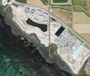 Map showing the location of the proposed Sea Spray development.