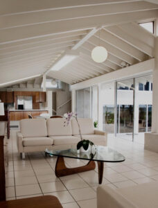 Interior of a house in the Sarasota Modern style.