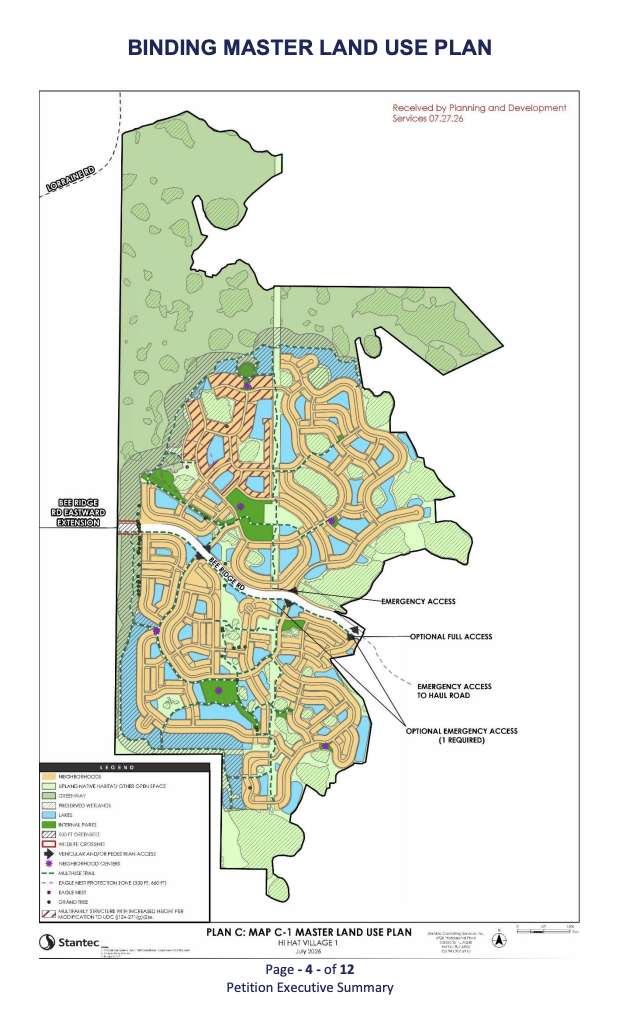 Map of the entire proposed Hi Hat development